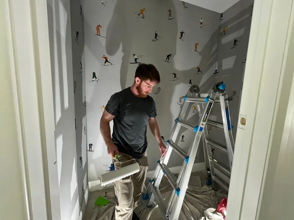 Professional wallpaper installation in Queenstown by Lakeside Painting