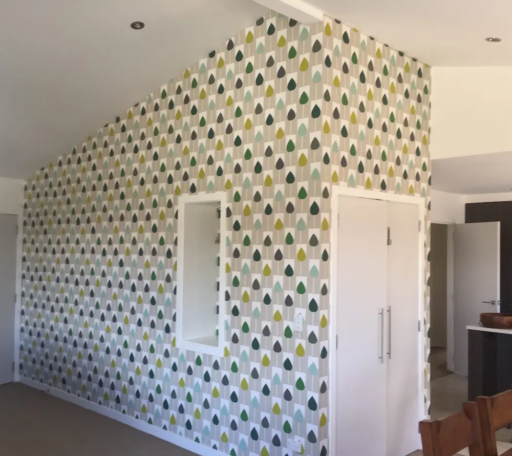 Feature wallpaper installation at Arthurs Point